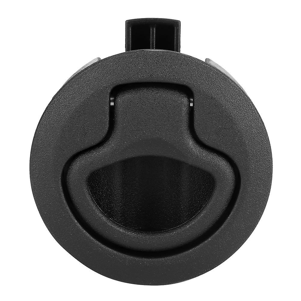 Black Round Flush Slam Latch Deck Hatch Pull Practical Boat Marine Hardware Accessory