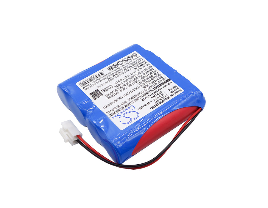 Biocare ECG3010 ECG3010 Digital 3channel ECG 3400mAh Medical Replacement Battery BatteryClerkcom Medical