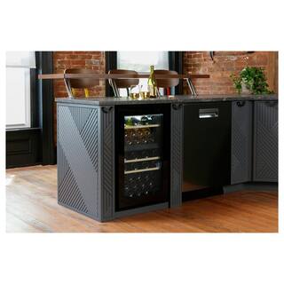 Haier Dual Zone 44-Bottle Free Standing Wine Cooler QWR04DGRGB