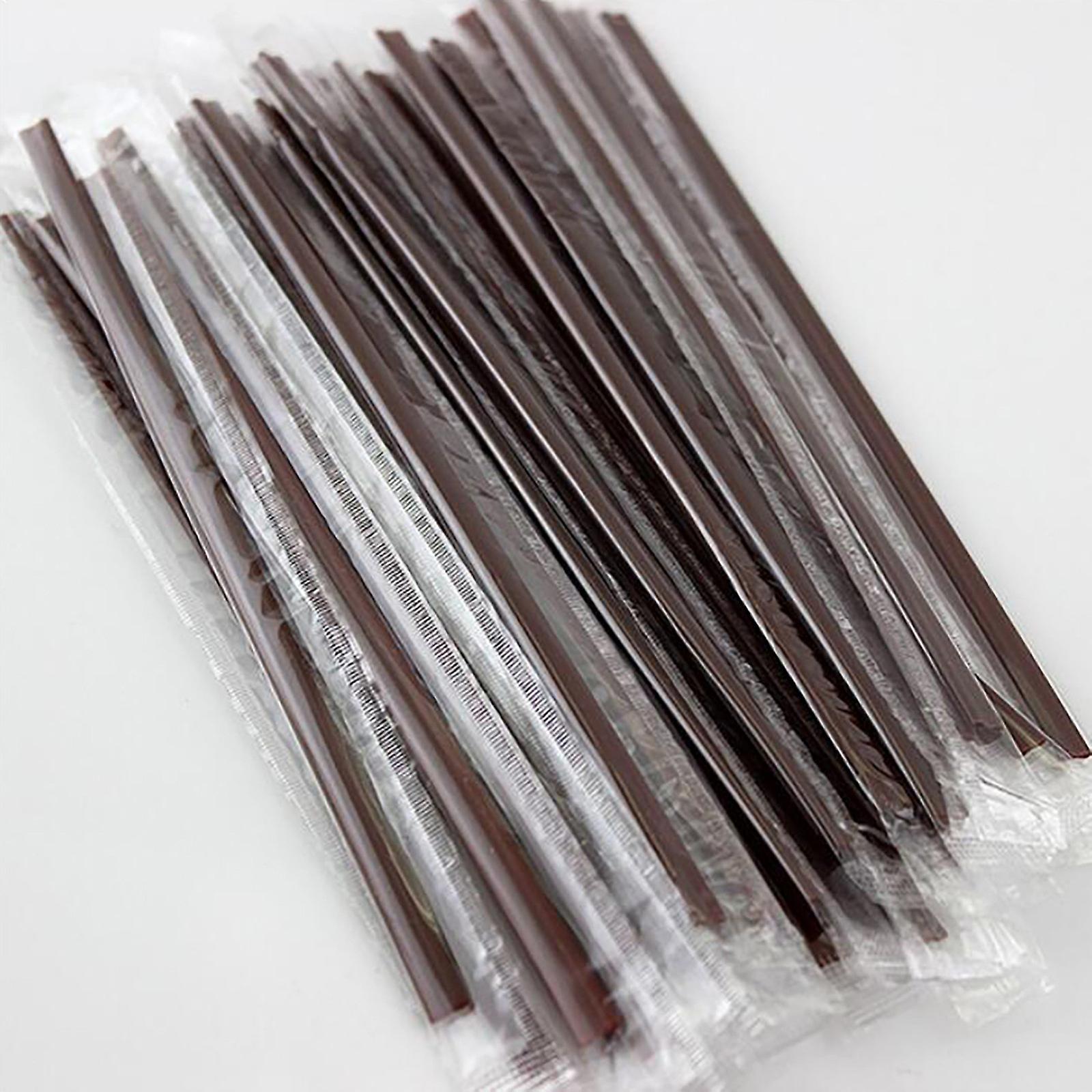 Disposable Independent Packaging Coffee Plastic Double Hole Straw (500pc)