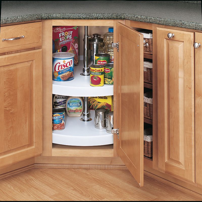 Rev-a-shelf 24 Inch Lazy Susan Base Cabinet Full Circle 2-shelf， 6012-24-11-52