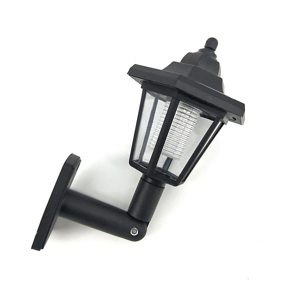 1pc Solar Panel L-ed Sensor Wall Light Hexagon Lamp Path Way Garden Fence Lamp No.236862