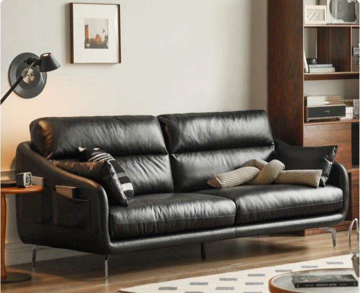 Leather Classic Sofa   Midcentury   Sofas   by GVAwood  Houzz