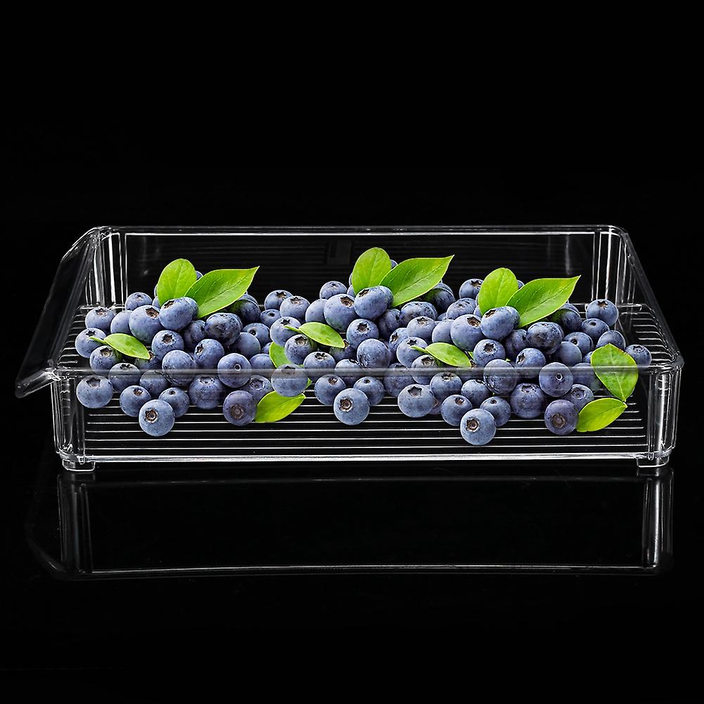 Kitchen Fridge Storage Box Slide Plastic Freezer Cold Storage Space Saving Rack ( 6138-Samll)