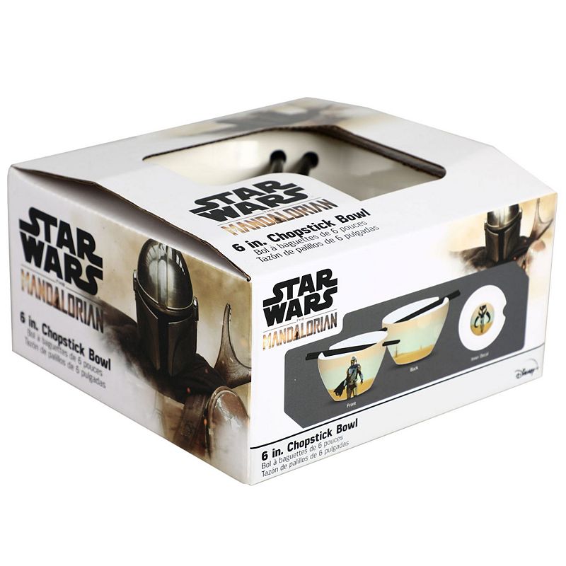 Star Wars The Mandalorian Ramen Bowl with Chopsticks by Bioworld