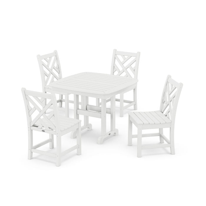 Polywood Chippendale 5-Piece Side Chair Dining Set PWS657-1