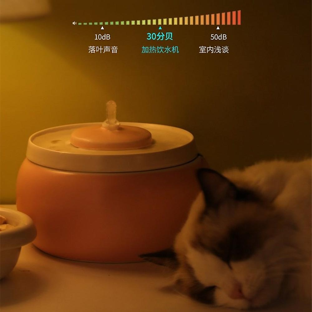 1.8l Ceramic Cat Drinking Water Fountain For Cats Dogs Drinking Bowl Electric Automatic Cat Water Fountain Dispenser Pet Bowl