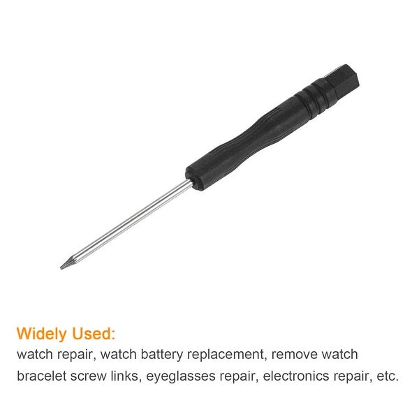 0.8mm Mini Star Screwdriver for Watch Eyeglasses Electronics Repair， 5 Pcs - Black - - 37422399