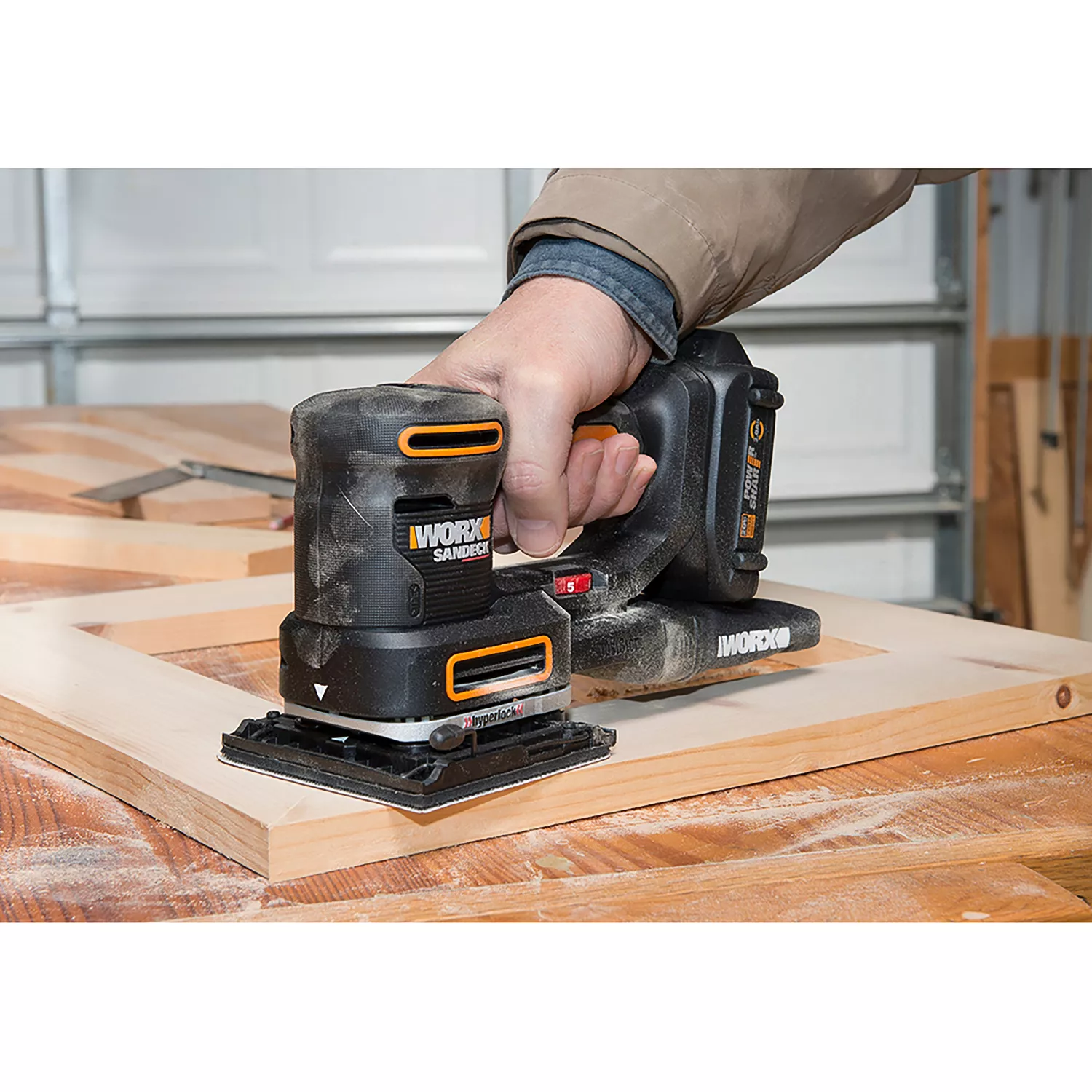 Worx 20V Power Share Cordless Sandeck 5-in-1 Multi-Sander 2