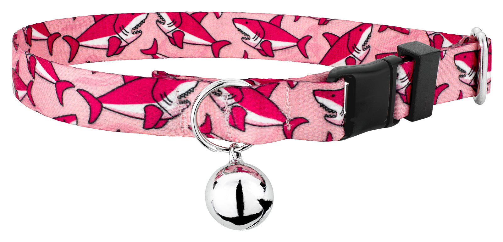 Country Brook Petz® Pink Sharks Cat Collar