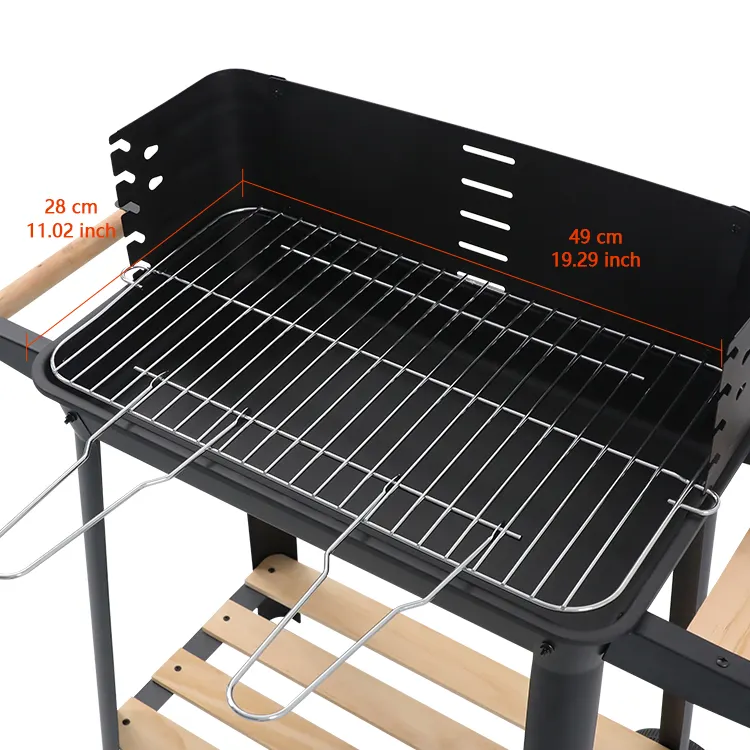 Wholesales factory willbbq best price OEM size camping foldable barbecue black big charcoal kettle BBQ grills Folding Backyard