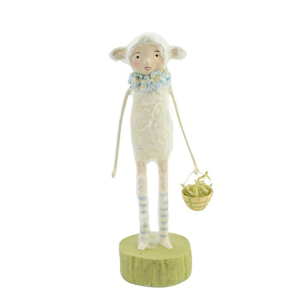 Easter Lamb Dress Up One Figurine 6 5 Inches Michelle Lauristen Ml9276 Resin White