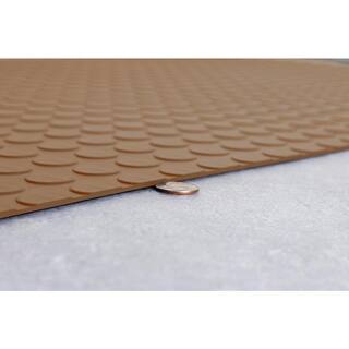 G-Floor Coin 7.5 ft. x 17 ft. Sandstone Commercial Grade Vinyl Garage Flooring Cover and Protector GF75CN717SN