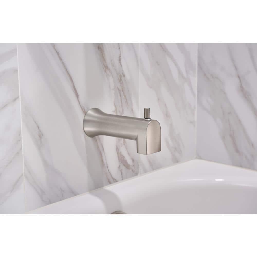 MOEN Genta SingleHandle 1Spray Tub and Shower Faucet in Spot Resist Brushed Nickel