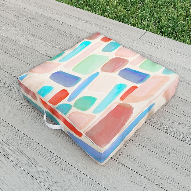 Sewzinski Stones And Clay Outdoor Floor Cushion Deny Designs