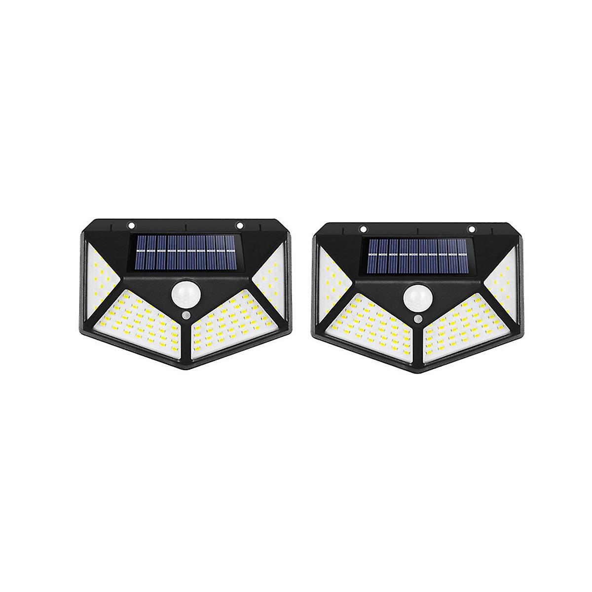 2pack Solar Led Light Outdoor Solar Light Pir Motion Sensor Wall Light Waterproof Solar Powered Sun