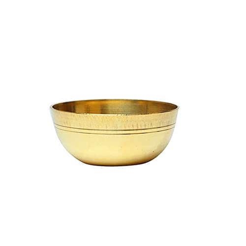 Set of 2 Multipurpose Small Brass Katori Bowls Prasad Bowls Pooja Articles Size 2