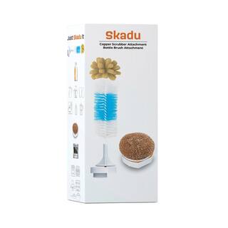 SKADU 9 in. Bottle BrushSponge Cleaner and 2.56 in. Copper Scrubber Kit KEE