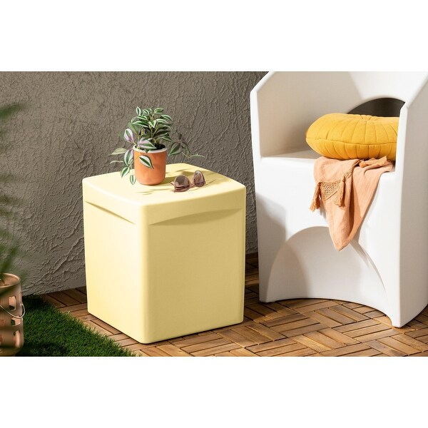 South Shore Dalya Square Outdoor Side Table