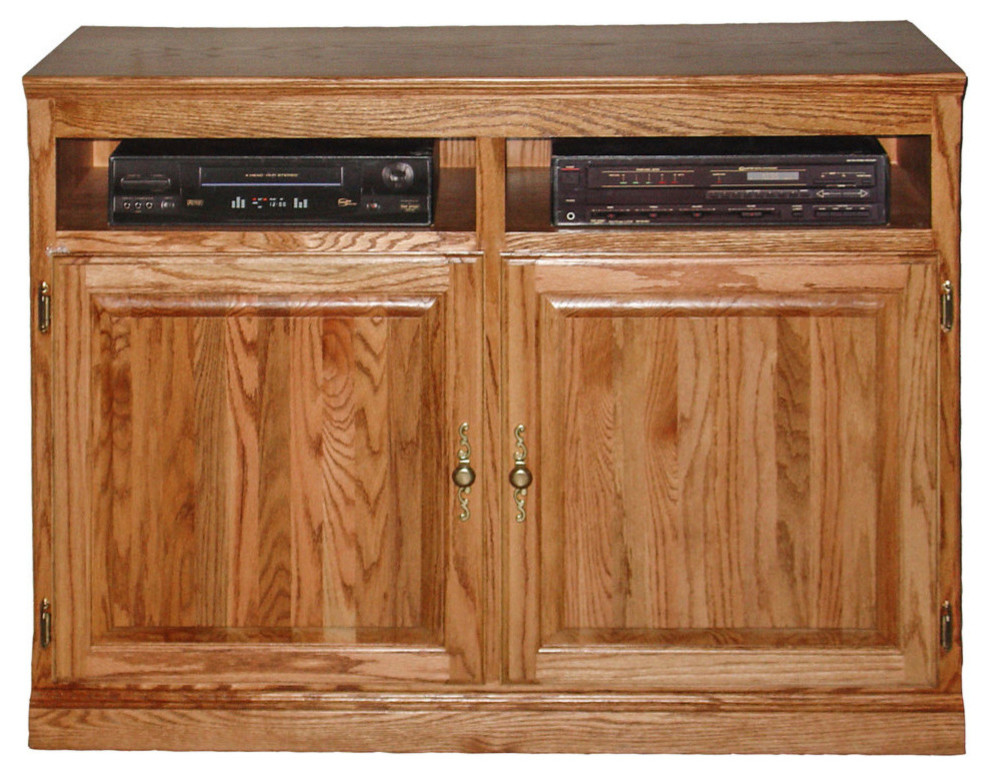 Traditional Oak TV Cart42W x 30H   Traditional   Entertainment Centers And Tv Stands   by Oak Arizona  Houzz