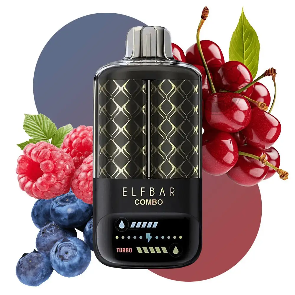 Elf Bar Combo 25000 Puffs - blueberry sour raspberry & cherry