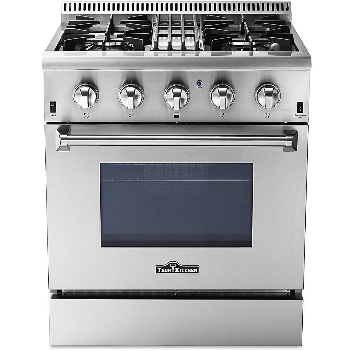 Thor Kitchen 30-inch Slide-In Dual-Fuel Range HRD3088U