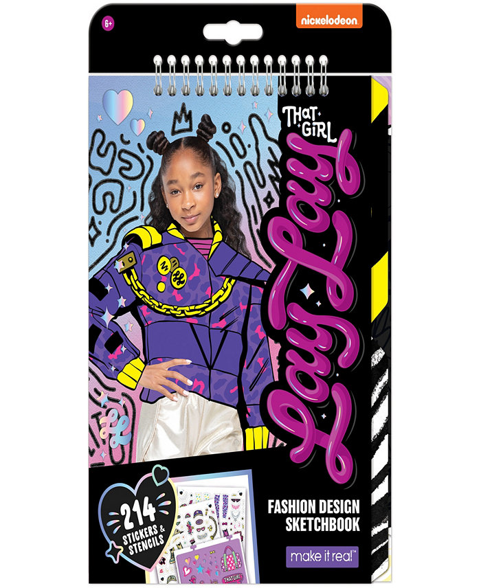 That Girl Lay Lay Fashion Design Sketchbook Make It Real  Nickelodeon  includes 214 Stickers Stencils  Draw Sketch Create  Fashion Coloring Book  Tweens Girls