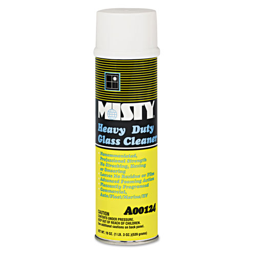 Zep Inc. Misty Heavy-Duty Glass Cleaner | Citrus， 20oz Aerosol， 12