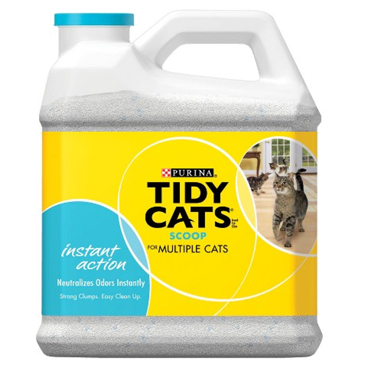 Tidy Cats Scoop Instant Action Cat Litter， 14 Lbs. Jug