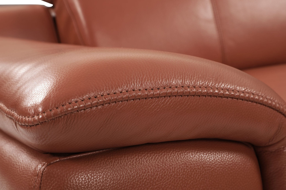 Veneto Italian Leather Power Reclining Chair   Contemporary   Recliner Chairs   by Luxuriant Furniture  Houzz