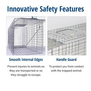 Havahart Large 1-Door Professional Live Animal Cage Trap for Raccoon Opossum Groundhog and Feral Cat 1079