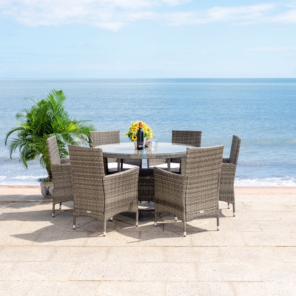 SAFAVIEH Outdoor Living Challe 7Piece Patio Dining Set