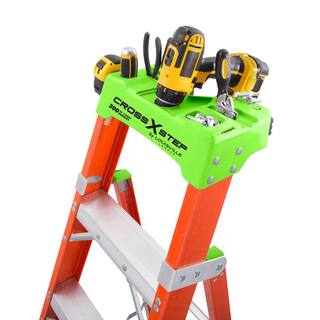 Louisville Ladder 4 ft. Fiberglass Cross Step Ladder 300 lbs. Load Capacity Type IA Duty Rating FXS1504