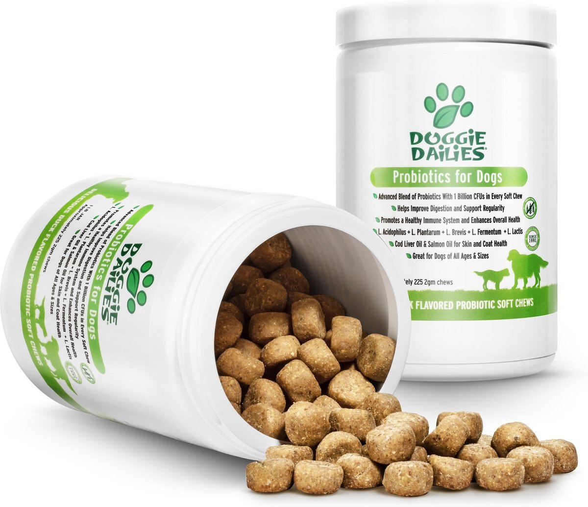 Doggie Dailies Advanced Probiotics and Prebiotics Dog Supplement