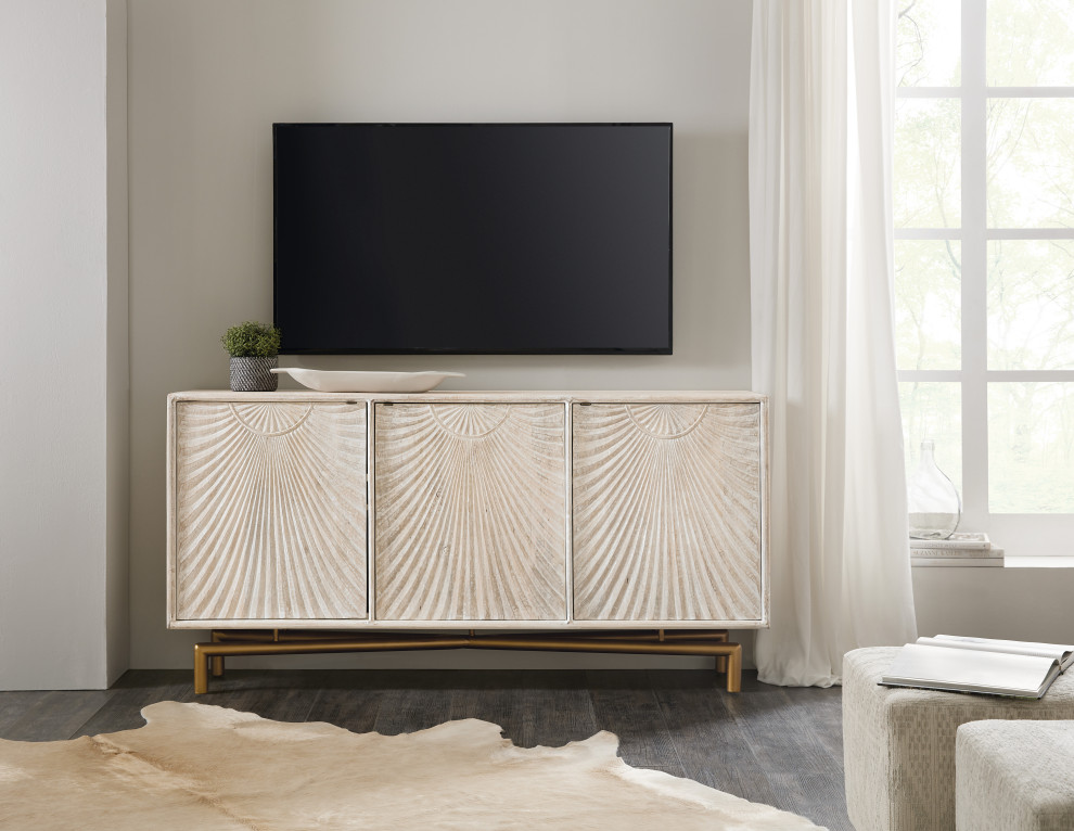 Entertainment Console   Farmhouse   Entertainment Centers And Tv Stands   by Hooker Furniture  Houzz