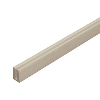 Veranda 8 ft. Khaki Vinyl Lattice Cap Molding 73040670