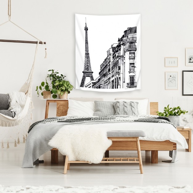 Americanflat Minimalist Modern Paris By Claudia Libenberg Wall Tapestry