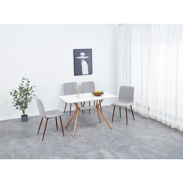 Dining chair 4-piece set kitchen dining room chair special chair living room bedroom medieval modern cushion side chair