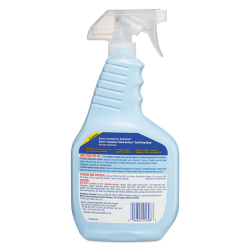 Clorox Anywhere Hard Surface Sanitizing Spray | 32oz Spray Bottle | COX01698