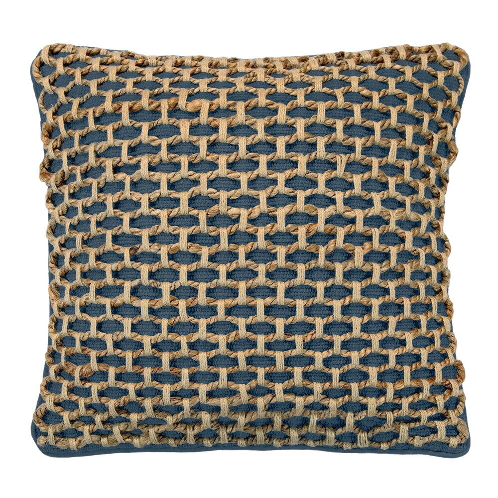 Boho Living Jada Braided Jute Throw Pillow