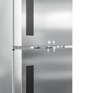 Koolmore 23 cu. ft. Commercial Solid Half Door Auto Defrost Upright Reach-In Freezer in Stainless Steel RIF-1D-SSHD