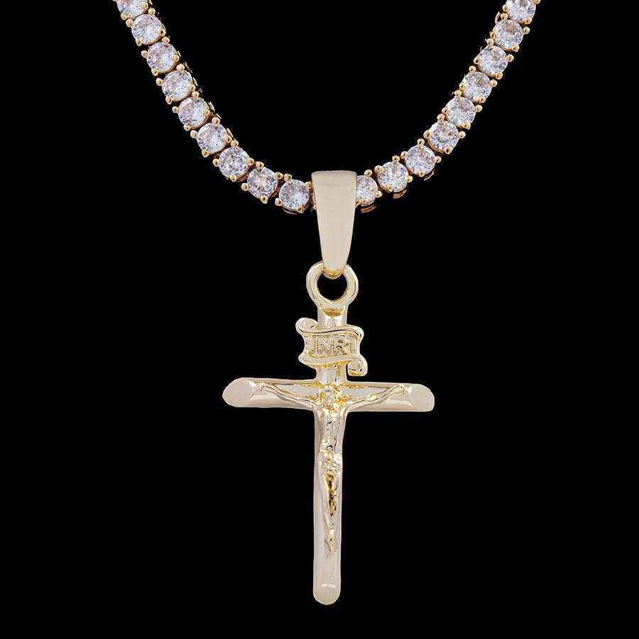 Crucifix in Yellow Gold