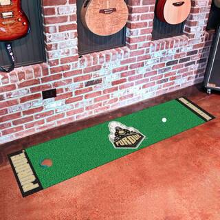 Fanmats NCAA Purdue University 1 ft. 6 in. x 6 ft. Indoor 1-Hole Golf Practice Putting Green 10727