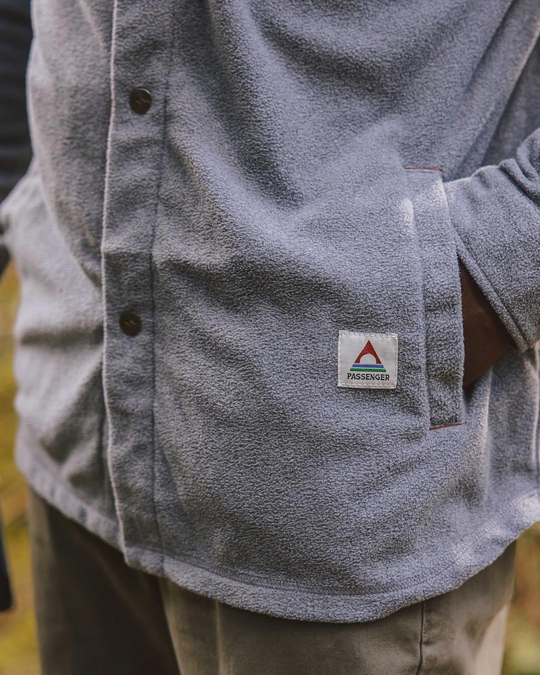 Maple Polar Fleece Shirt - Grey Marl