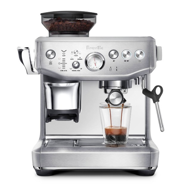 Breville Barista Express Impress Stainless Steel Espresso Maker Bes876bss1bna1