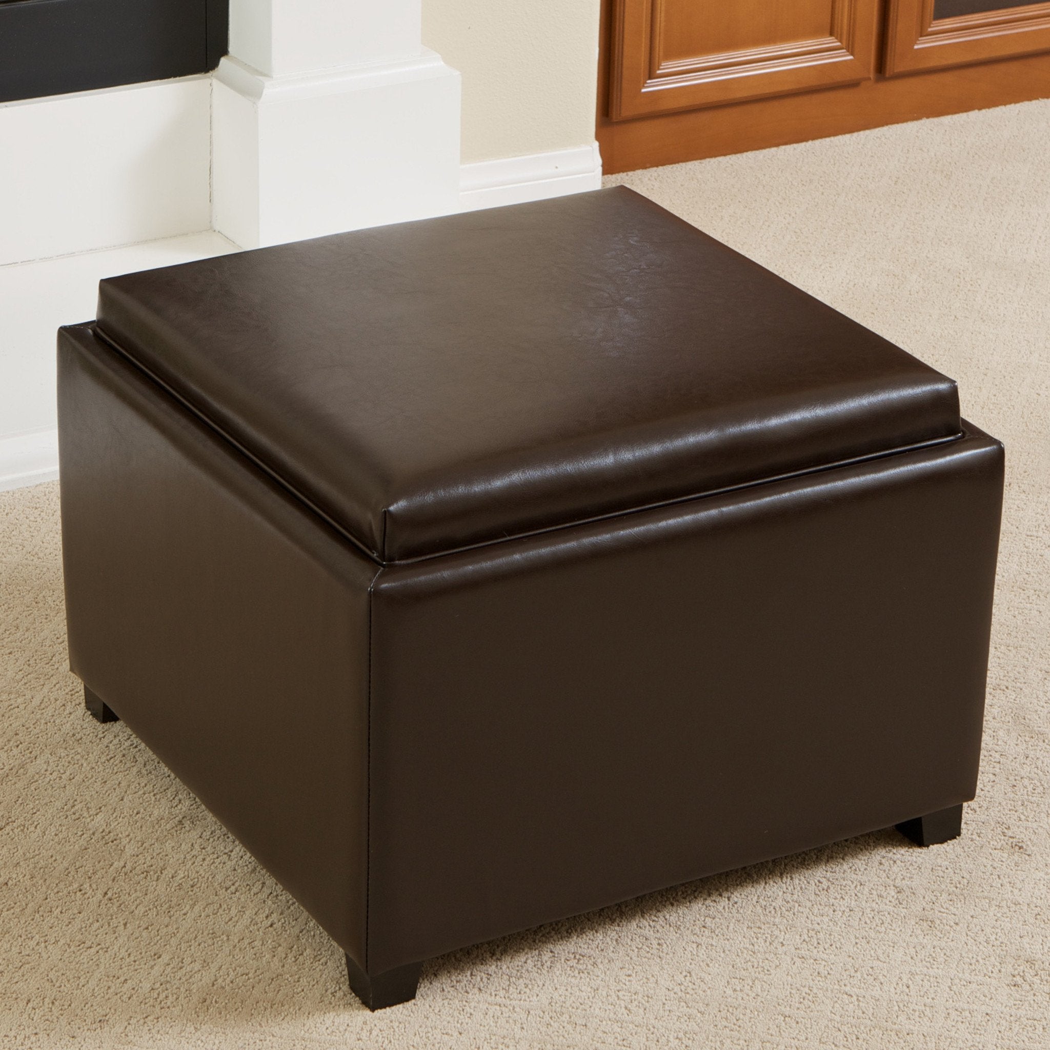 Jefferson Tray Top Storage Ottoman