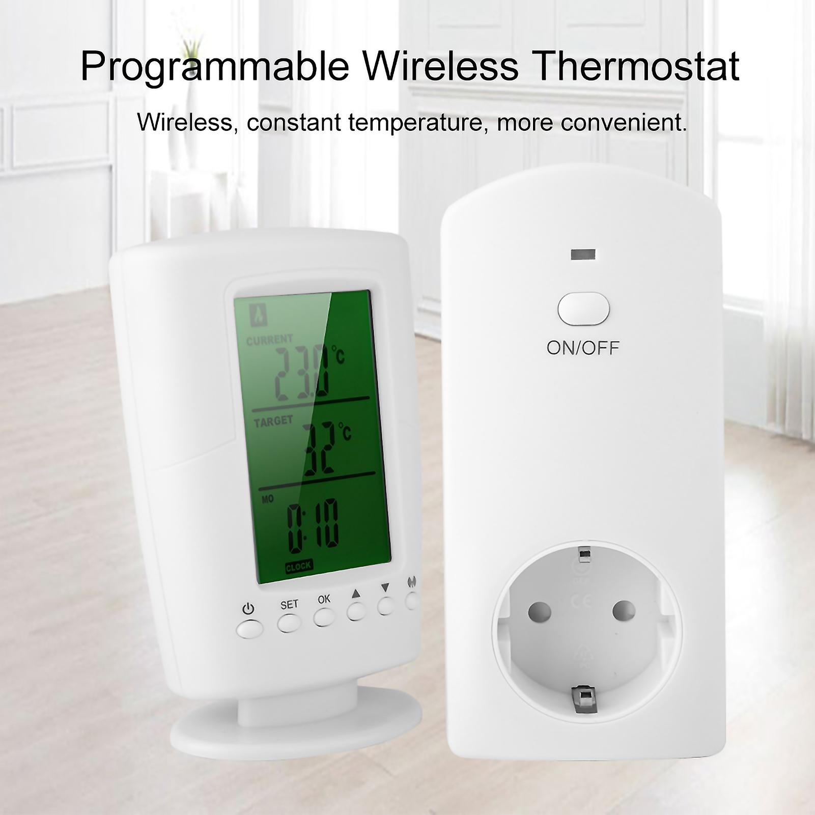 Programmable Wireless Thermostat and Socket Household Intelligent Socket (eu 110-240v)