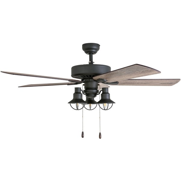 The Gray Barn Stormy Grain Aged Bronze 52-inch Farmhouse LED Ceiling Fan Shopping - The Best Deals on Ceiling Fans | 27984398