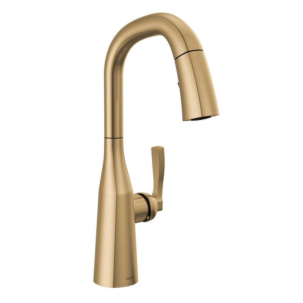 Delta Stryke Single Handle Bar Faucet in Lumicoat Champagne Bronze 9976-CZ-PR-DST