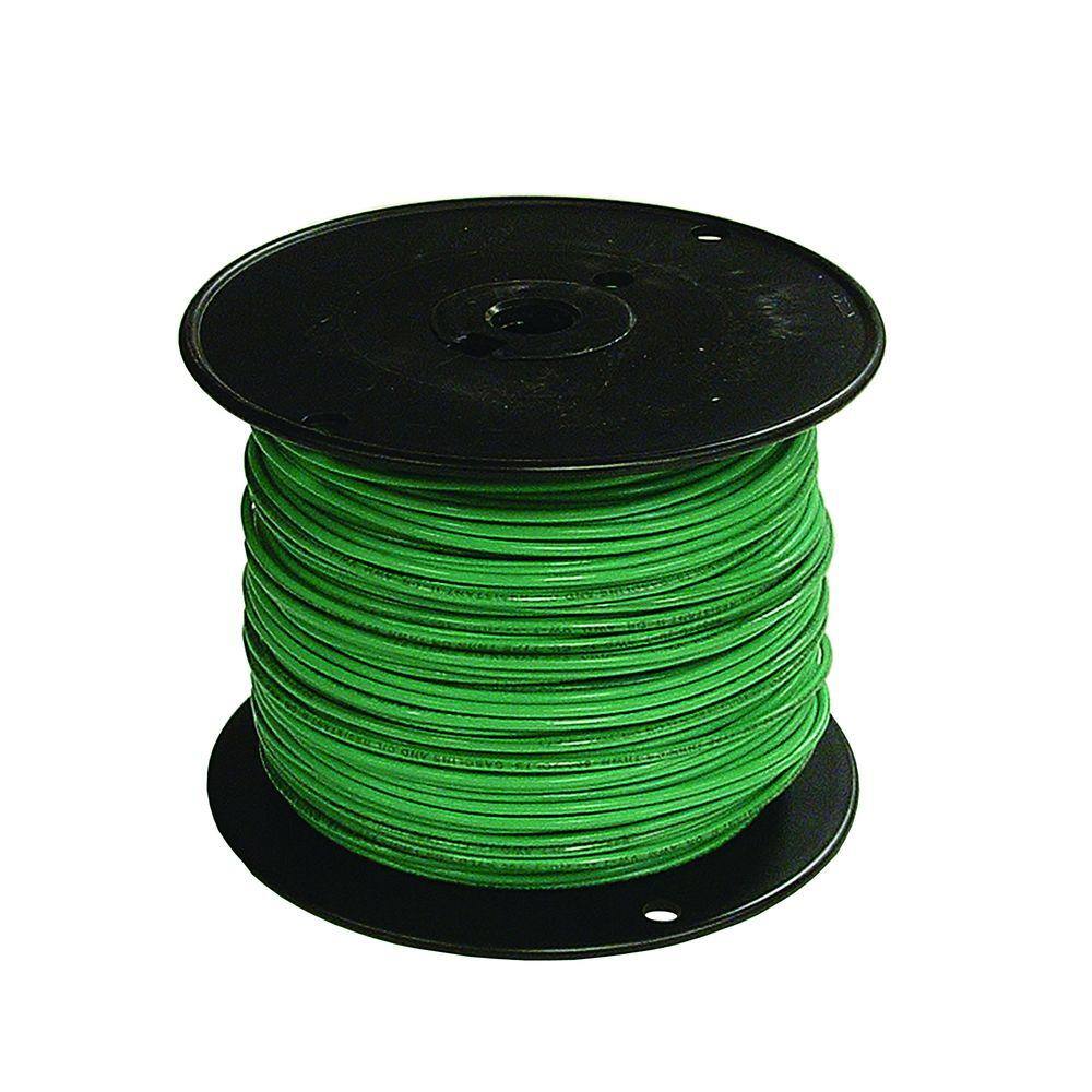 Southwire 500 ft. 16 Green Stranded CU TFFN Fixture Wire 27036301